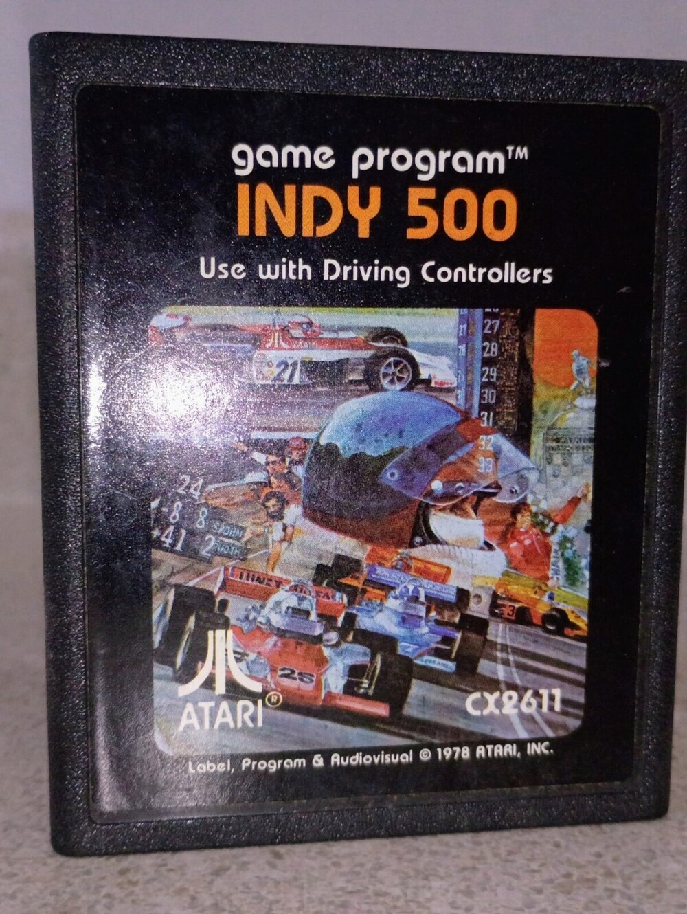 Atari 2600 Indy 500 Video Game Cartridge
